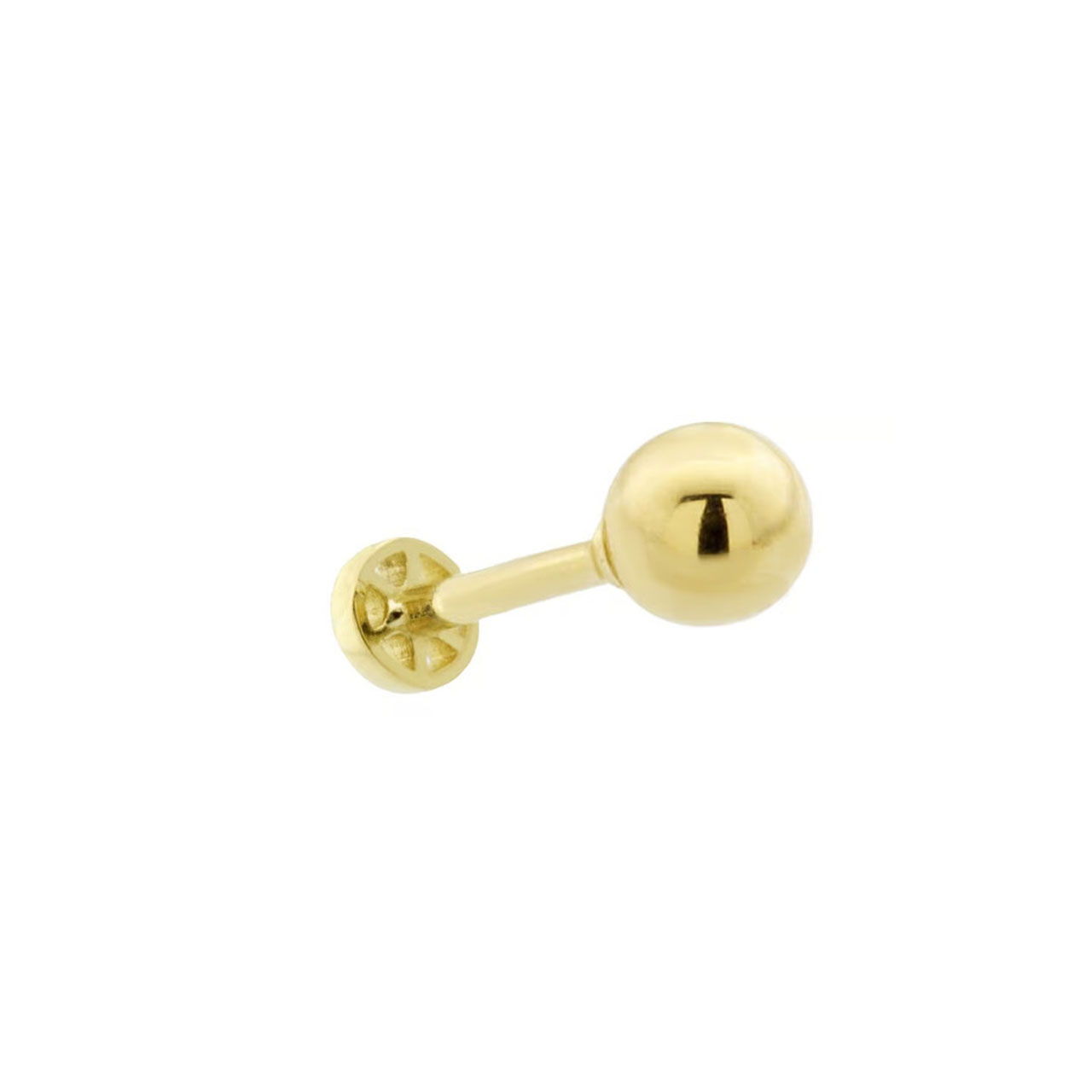 Altın Top Minimal Tragus Piercing 14 Ayar
