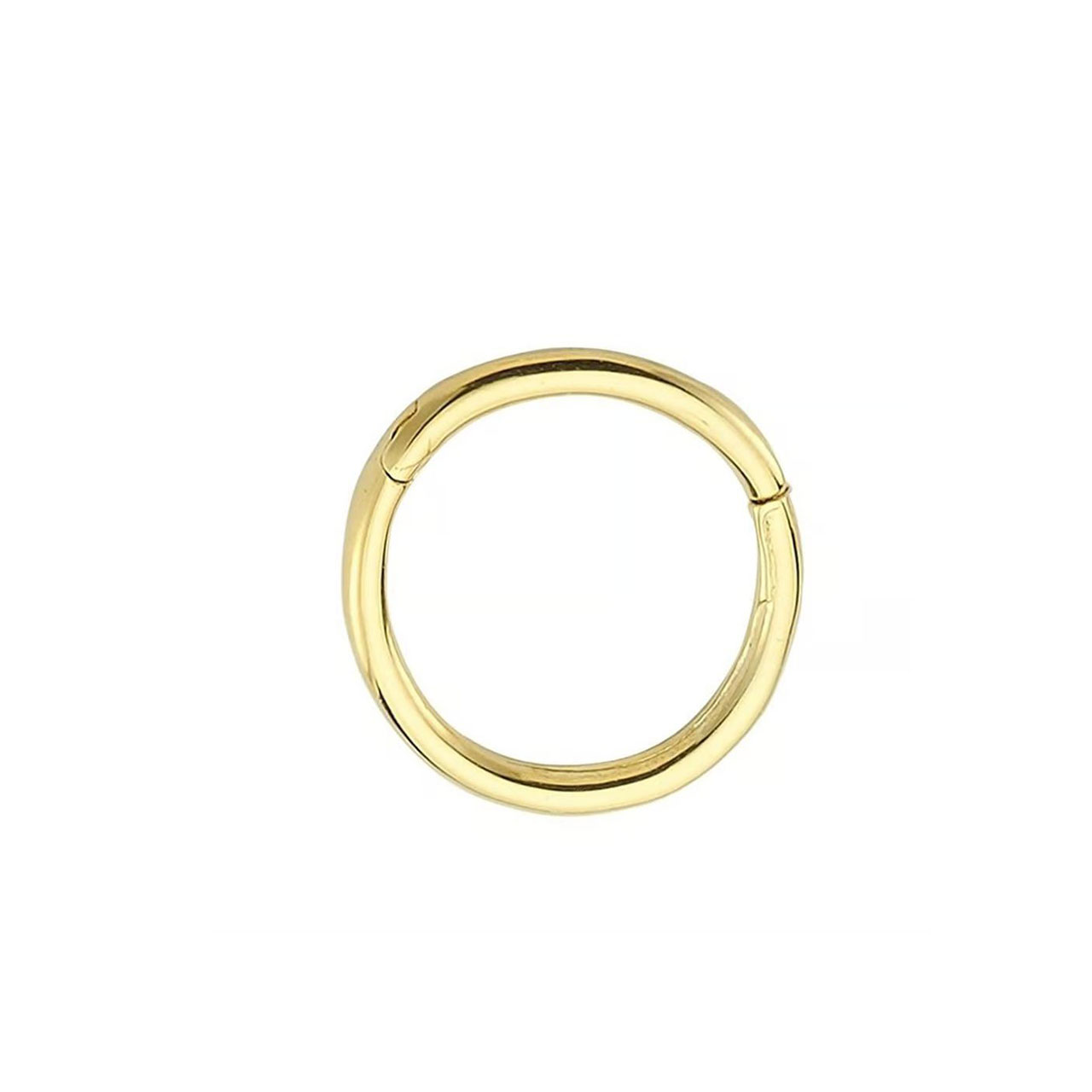 Altın Düz Minimal Halka Piercing 14 Ayar