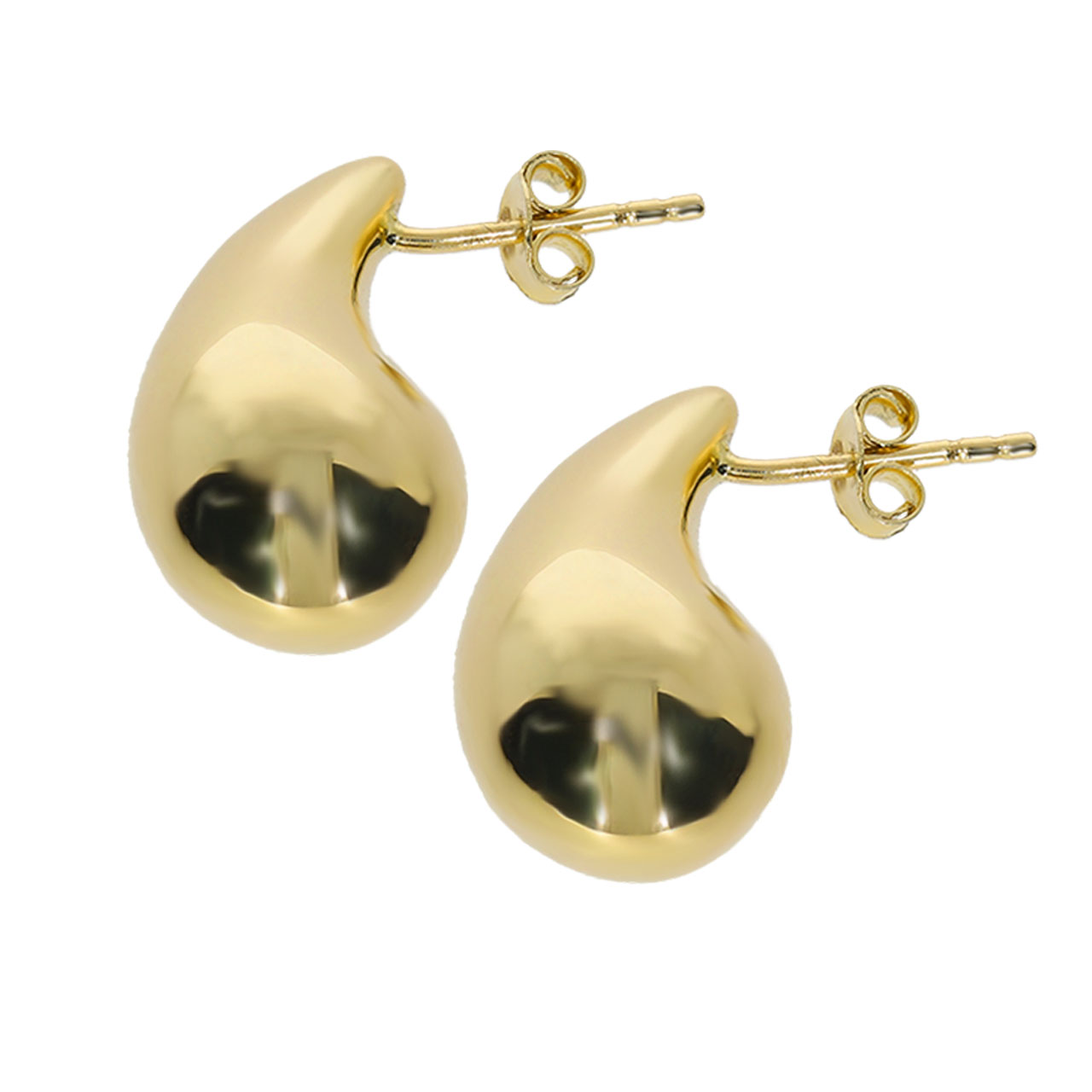 Largest Teardrop Figured 14K Earrings