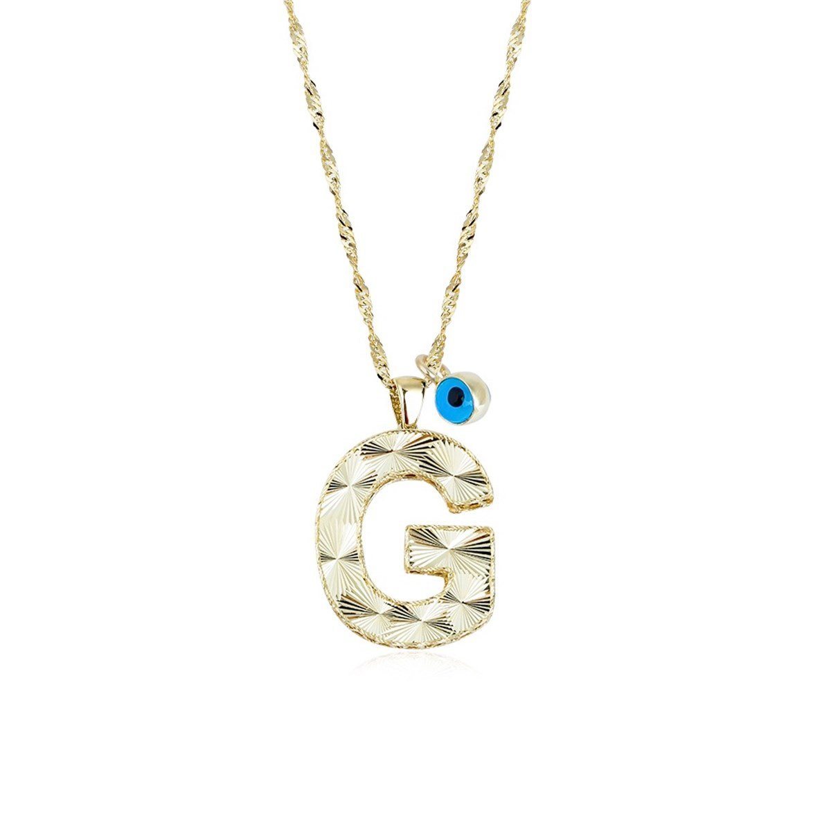 Gold G Letter Necklace