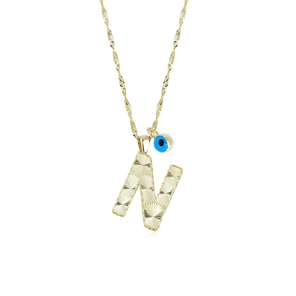 Gold N Letter Necklace